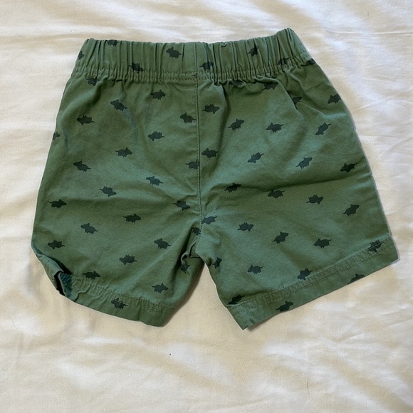Carters Green Dinosaur Shorts - Picture 5 of 6